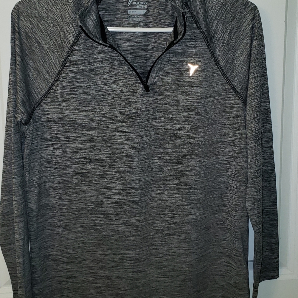 NWT Old Navy youth XL gray quarter zip